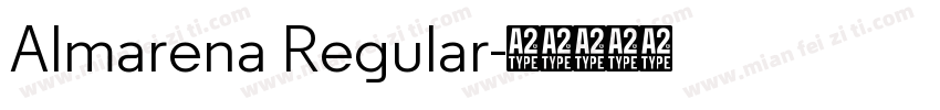 Almarena Regular字体转换
